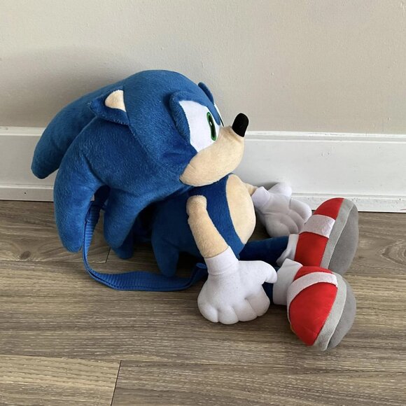 Plush Backpack Cartoon Sonic Hedgehog Shadow Super Sonic Plush Toy - Picture 2 of 4